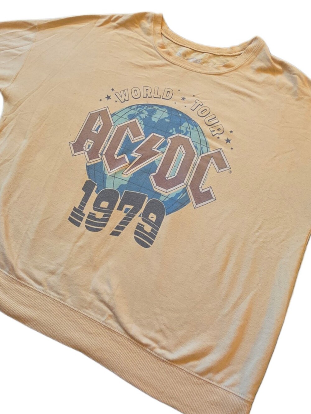 Band Shirt AC/DC 1979 World Tour Sweatshirt Size Large